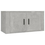 vidaXL Set dulapuri TV, 3 piese, gri beton, lemn prelucrat vidaXL Set dulapuri TV, 3 piese, gri beton, lemn prelucrat