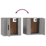 vidaXL Set dulap TV, 3 piese, gri sonoma, lemn prelucrat vidaXL Set dulap TV, 3 piese, gri sonoma, lemn prelucrat