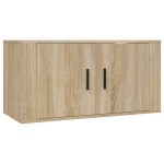 vidaXL Set dulap TV, 2 piese, stejar sonoma, lemn prelucrat vidaXL Set dulap TV, 2 piese, stejar sonoma, lemn prelucrat