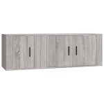 vidaXL Set dulapuri TV, 2 piese, gri sonoma, lemn prelucrat vidaXL Set dulapuri TV, 2 piese, gri sonoma, lemn prelucrat