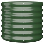 vidaXL Jardinieră grădină verde 40x40x36 cm oțel galvanizat
