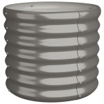 vidaXL Jardinieră grădină gri 40x40x36 cm oțel galvanizat