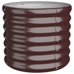 vidaXL Jardinieră grădină maro 40x40x36 cm oțel galvanizat