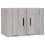 vidaXL Set dulapuri TV, 2 piese, gri sonoma, lemn prelucrat vidaXL Set dulapuri TV, 2 piese, gri sonoma, lemn prelucrat