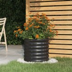 vidaXL Jardinieră antracit 40x40x36 cm oțel galvanizat