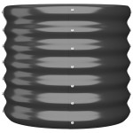 vidaXL Jardinieră antracit 40x40x36 cm oțel galvanizat