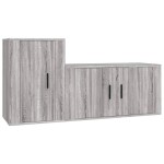 vidaXL Set dulapuri TV, 2 piese, gri sonoma, lemn prelucrat vidaXL Set dulapuri TV, 2 piese, gri sonoma, lemn prelucrat