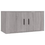 vidaXL Set dulapuri TV, 2 piese, gri sonoma, lemn prelucrat vidaXL Set dulapuri TV, 2 piese, gri sonoma, lemn prelucrat