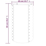 vidaXL Jardinieră grădină gri 40x40x68 cm oțel galvanizat vidaXL Jardinieră grădină gri 40x40x68 cm oțel galvanizat