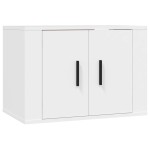 vidaXL Set comodă TV, 3 piese, alb, lemn prelucrat vidaXL Set comodă TV, 3 piese, alb, lemn prelucrat