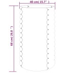 vidaXL Jardinieră grădină maro 40x40x68 cm oțel galvanizat