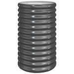 vidaXL Jardinieră antracit 40x40x68 cm oțel galvanizat
