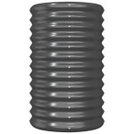 vidaXL Jardinieră antracit 40x40x68 cm oțel galvanizat