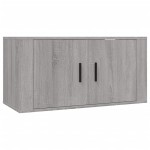 vidaXL Set dulap TV, 3 piese, gri sonoma, lemn prelucrat vidaXL Set dulap TV, 3 piese, gri sonoma, lemn prelucrat