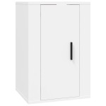 vidaXL Set dulap TV, 4 piese, alb, lemn prelucrat vidaXL Set dulap TV, 4 piese, alb, lemn prelucrat