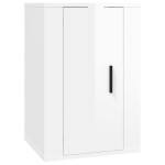 vidaXL Set dulap TV, 4 piese, alb extralucios, lemn prelucrat vidaXL Set dulap TV, 4 piese, alb extralucios, lemn prelucrat