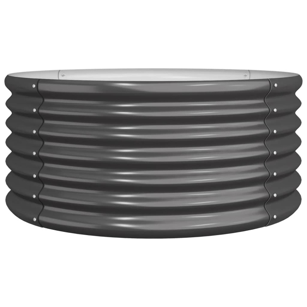 vidaXL Jardinieră antracit 80x80x36 cm oțel vopsit electrostatic