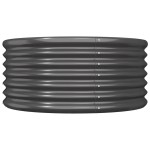 vidaXL Jardinieră antracit 80x80x36 cm oțel galvanizat