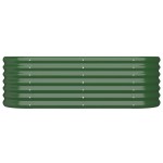vidaXL Strat înălțat grădină 114x40x36 cm oțel vopsit electrostatic