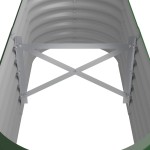 vidaXL Strat înălțat grădină 114x40x36 cm oțel vopsit electrostatic