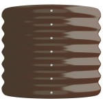 vidaXL Strat înălțat grădină 114x40x36 cm oțel vopsit electrostatic