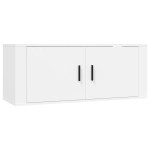 vidaXL Set dulap TV, 5 piese, alb, lemn prelucrat vidaXL Set dulap TV, 5 piese, alb, lemn prelucrat