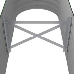 vidaXL Strat înălțat grădină 152x40x36 cm oțel galvanizat