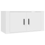 vidaXL Set dulap TV, 6 piese, alb, lemn prelucrat vidaXL Set dulap TV, 6 piese, alb, lemn prelucrat