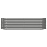 vidaXL Strat înălțat grădină gri 152x40x36cm oțel galvanizat