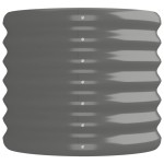 vidaXL Strat înălțat grădină gri 152x40x36cm oțel galvanizat