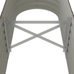 vidaXL Strat înălțat grădină 152x40x36 cm oțel galvanizat