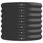 vidaXL Strat înălțat grădină 152x40x36 cm oțel galvanizat