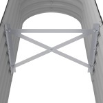 vidaXL Strat înălțat grădină 152x40x36 cm oțel galvanizat