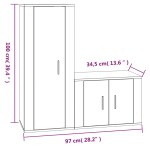 vidaXL Set dulapuri TV, 2 piese, stejar maro, lemn prelucrat vidaXL Set dulapuri TV, 2 piese, stejar maro, lemn prelucrat