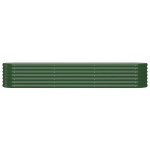 vidaXL Strat înălțat grădină 224x40x36 cm oțel galvanizat
