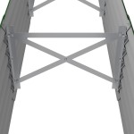 vidaXL Strat înălțat grădină 224x40x36 cm oțel galvanizat