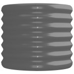 vidaXL Strat înălțat grădină gri 224x40x36cm oțel galvanizat