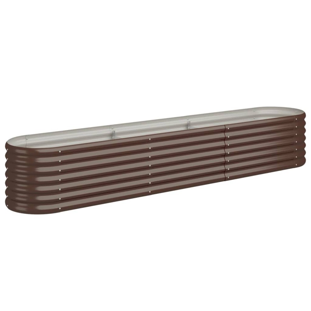 vidaXL Strat înălțat grădină 224x40x36 cm oțel galvanizat