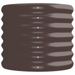 vidaXL Strat înălțat grădină 224x40x36 cm oțel galvanizat