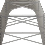 vidaXL Strat înălțat grădină 224x40x36 cm oțel galvanizat