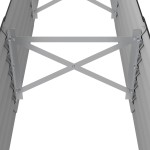 vidaXL Strat înălțat grădină 224x40x36 cm oțel galvanizat