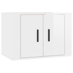vidaXL Set dulap TV, 4 piese, alb extralucios, lemn prelucrat vidaXL Set dulap TV, 4 piese, alb extralucios, lemn prelucrat