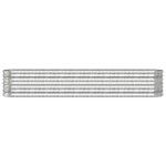 vidaXL Strat înălțat grădină 224x40x36 cm oțel galvanizat