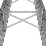 vidaXL Strat înălțat grădină 224x40x36 cm oțel galvanizat