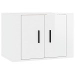 vidaXL Set dulap TV, 5 piese, alb extralucios, lemn prelucrat vidaXL Set dulap TV, 5 piese, alb extralucios, lemn prelucrat