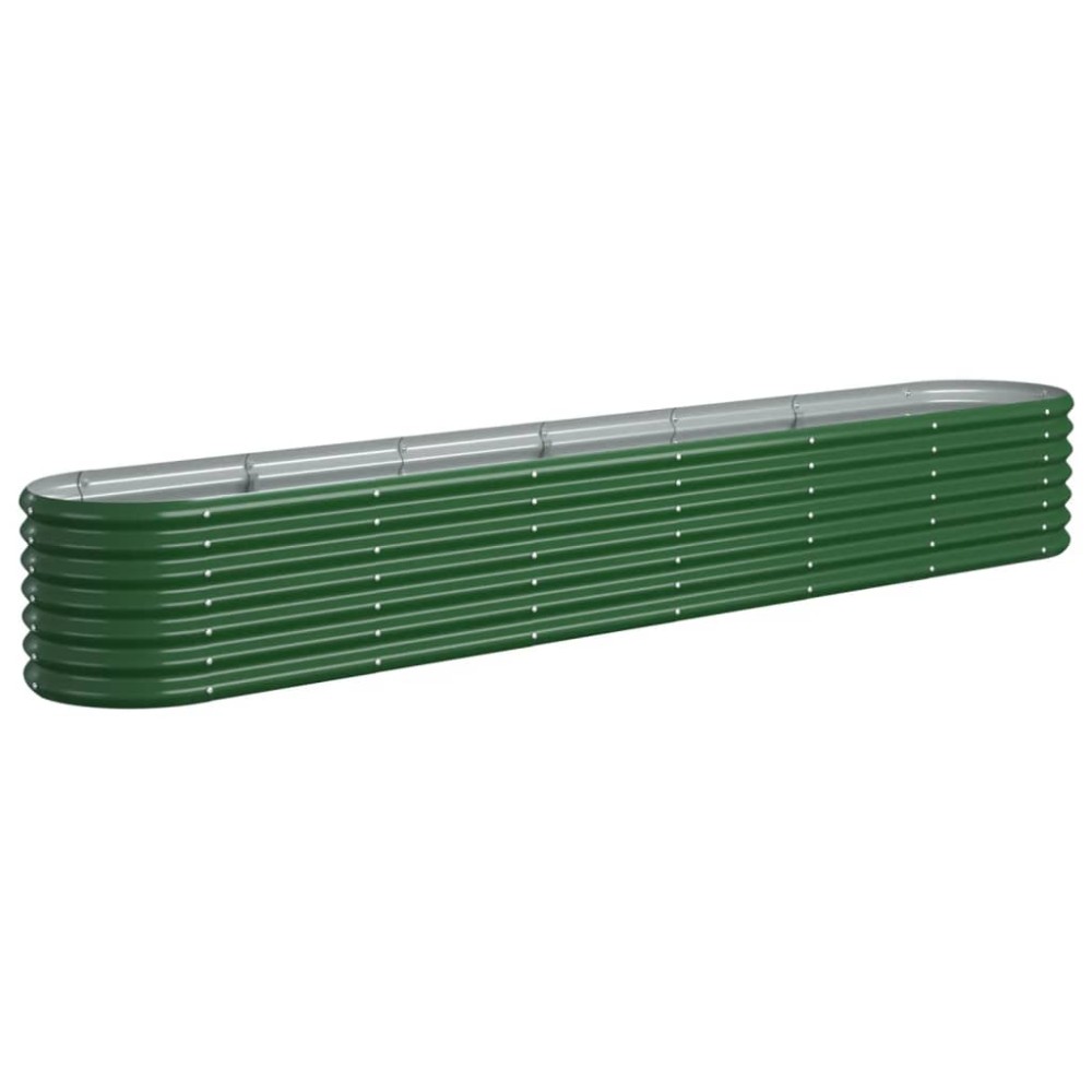 vidaXL Strat înălțat grădină 260x40x36 cm oțel galvanizat