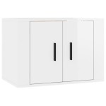vidaXL Set dulap TV, 5 piese, alb extralucios, lemn prelucrat vidaXL Set dulap TV, 5 piese, alb extralucios, lemn prelucrat