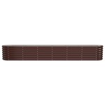 vidaXL Strat înălțat grădină 260x40x36 cm oțel galvanizat