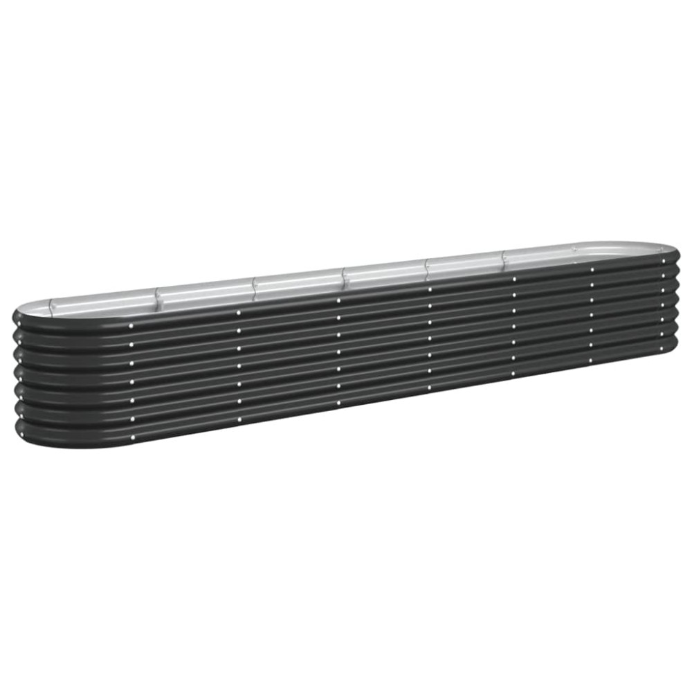 vidaXL Strat înălțat grădină 260x40x36 cm oțel vopsit electrostatic