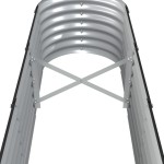 vidaXL Strat înălțat grădină 260x40x36 cm oțel vopsit electrostatic